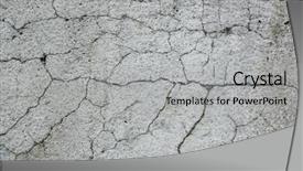  Presentation with crack - Colorful theme enhanced with concrete with cracks backdrop and a light gray colored foreground