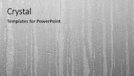  Presentation with water drops - Cool new PPT layouts with condensation - closeup of water drops backdrop and a light gray colored foreground