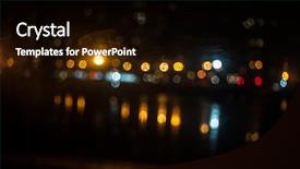  Presentation with house window - PPT theme enhanced with condensation - condensate on a transparent glass background and a black colored foreground