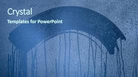  Presentation with water drop - PPT theme consisting of condensation - natural blue water drop background background and a ocean colored foreground