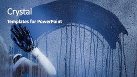  Presentation with gravity rain blue water drop splash - PPT layouts featuring condensation - natural blue water drop background background and a ocean colored foreground