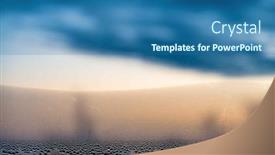  Presentation with water drop - Presentation theme with condensation-from-a-drop background and a ocean colored foreground