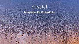  Presentation with water drop - PPT theme with condensation-from-a-drop background and a  colored foreground