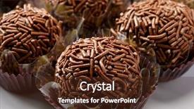  Presentation with chocolate milk - Cool new PPT theme with condensed milk - brigadeiro or brigadier a brazilian backdrop and a tawny brown colored foreground