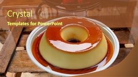  Presentation with condensed milk - Colorful theme enhanced with condensed-milk-pudding-with-eggs backdrop and a red colored foreground