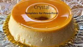  Presentation with condensed milk - Slide set consisting of condensed-milk-pudding-with-eggs background and a gold colored foreground