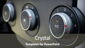  Presentation with conditioner - Presentation consisting of conditioner and air flow control background and a gray colored foreground