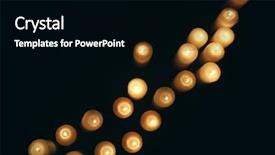  Presentation with candles - Cool new PPT theme with condolence - many burning candles on dark backdrop and a black colored foreground