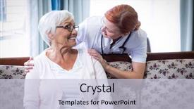  Presentation with hospital - Theme consisting of condolence - smiling doctor talking background and a lemonade colored foreground