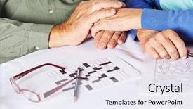  Presentation with nursing - Cool new theme with condolence - two seniors holding their hands backdrop and a sky blue colored foreground