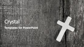  Presentation with condolence - Presentation featuring condolence - white cross on a grey background and a gray colored foreground