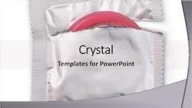  Presentation with condom - Audience pleasing PPT theme consisting of condom isolated on white background backdrop and a light gray colored foreground