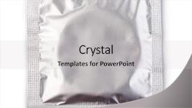  Presentation with condom - PPT layouts with condom isolated on white background background and a light gray colored foreground