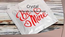  Presentation with condom - PPT theme having condom with text be mine background and a soft green colored foreground