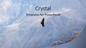  Presentation with soaring - Audience pleasing slide deck consisting of condor soaring above the high backdrop and a light blue colored foreground