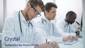  Presentation with sex studies - Beautiful PPT theme featuring conduct - group of doctors conducting laboratory backdrop and a lemonade colored foreground