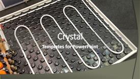  Presentation with climate - Presentation design consisting of conductive heat - hot or warm floor structure background and a gray colored foreground