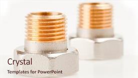  Presentation with plumbing - Slide deck featuring conduiting system - nut plumbing on a white background and a lemonade colored foreground