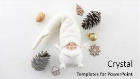  Presentation with white christmas - Cool new slides with cone christmas decoration nuts new backdrop and a light gray colored foreground