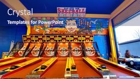  Presentation with coney island - Presentation theme having coney-island-new-york-april background and a navy blue colored foreground