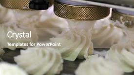  Presentation with bakery baking ingredients - Presentation design featuring confectionary food industry - biscuit made in bakery background and a  colored foreground