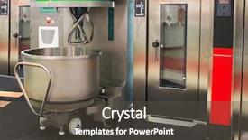  Presentation with food industry - Slide deck enhanced with confectionary food industry - image of isolated kneader background and a dark gray colored foreground