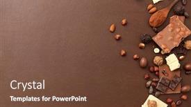  Presentation with milk powder - Audience pleasing slides consisting of confectionery-and-food-concept-milk backdrop and a tawny brown colored foreground