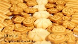  Presentation with confectionery - Amazing theme having confectionery products backdrop and a yellow colored foreground