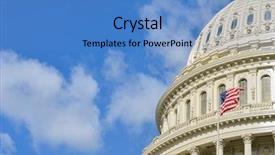  Presentation with united states capitol building - Amazing slides having womens perfume and delicate flowers on a white background backdrop and a gray colored foreground