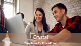  Presentation with late childhood - PPT layouts enhanced with conference clock - young architect couple working late background and a  colored foreground