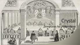  Presentation with paris - Theme with conference history - academie francaise french academy session background and a light gray colored foreground