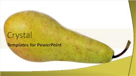  Presentation with pear - Colorful presentation enhanced with conference-pear-isolated-on-white backdrop and a yellow colored foreground