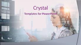  Presentation with interior - Audience pleasing slide deck consisting of conference room 3d rendering - elegant businesswoman in office interior backdrop and a  colored foreground