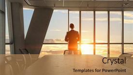  Presentation with conference - Theme featuring conference room 3d rendering - facing new day mixed media background and a coral colored foreground