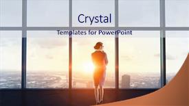  Presentation with media - Audience pleasing slide set consisting of conference room 3d rendering - facing new day mixed media backdrop and a  colored foreground