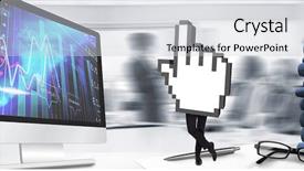  Presentation with stop violence against women - Audience pleasing PPT theme consisting of conference room seating chart - cursor with legs against stocks backdrop and a light gray colored foreground