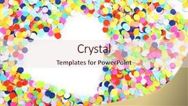  Presentation with confetti - PPT theme with confetti background background and a lemonade colored foreground