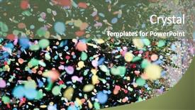  Presentation with festival musique - Audience pleasing presentation design consisting of confetti falling during a festival backdrop and a ocean colored foreground