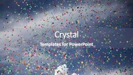 Presentation with festival - Colorful PPT theme enhanced with confetti falling during a festival backdrop and a  colored foreground