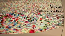  Presentation with festival in the philippines - Slide deck with confetti falling during a festival background and a  colored foreground