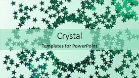  Presentation with confetti - PPT layouts enhanced with confetti in shape of stars background and a  colored foreground