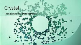  Presentation with jesus the bright morning star - Amazing presentation theme having confetti in shape of stars backdrop and a  colored foreground