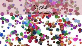  Presentation with confetti - Beautiful presentation featuring confetti of diffrent colors backdrop and a coral colored foreground