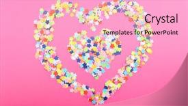  Presentation with confetti - Colorful slide set enhanced with confetti on pink background backdrop and a lemonade colored foreground