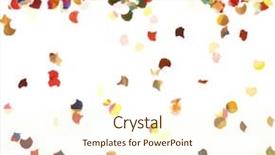  Presentation with confetti - PPT layouts featuring confetti on white background background and a cream colored foreground