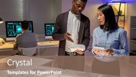  Presentation with automotive - Slide set having confident-african-american-designer-pointing background and a coral colored foreground