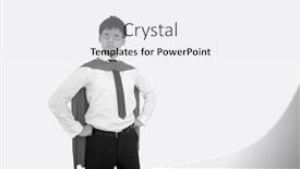  Presentation with superhero - Audience pleasing theme consisting of confident asian businessman in superhero costume backdrop and a white colored foreground