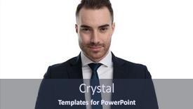  Presentation with forward - Cool new presentation with confident-businessman-looking-forward backdrop and a tawny brown colored foreground