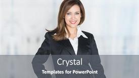  Presentation with ready - Beautiful theme featuring confident businesswoman who is ready for work backdrop and a gray colored foreground