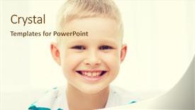  Presentation with diversity students friends happiness concept - Theme enhanced with confident child - childhood happiness home and people background and a  colored foreground